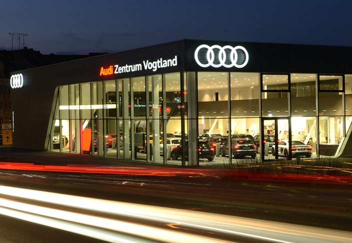 Aussenansicht Audizentrum Vogtland Buerowalther